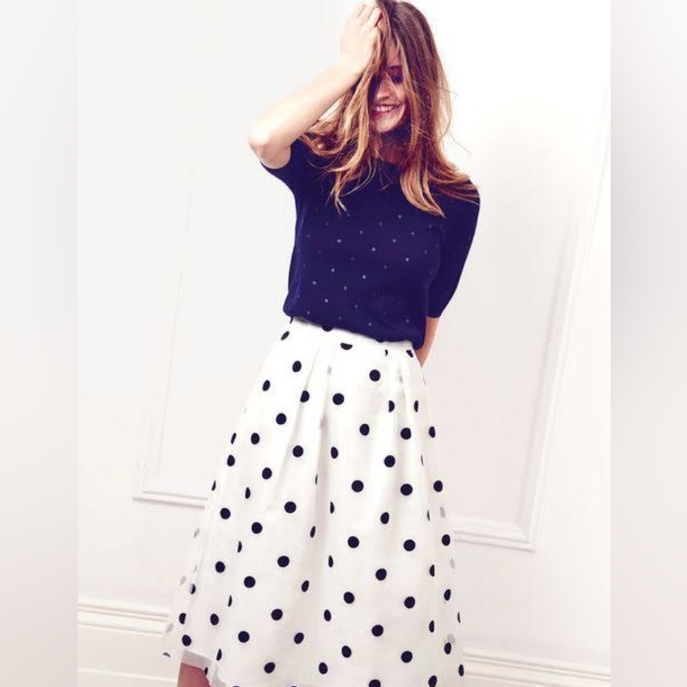 Boden - Polka Dot Midi Skirt (UK 14L) - Picture 6 of 6